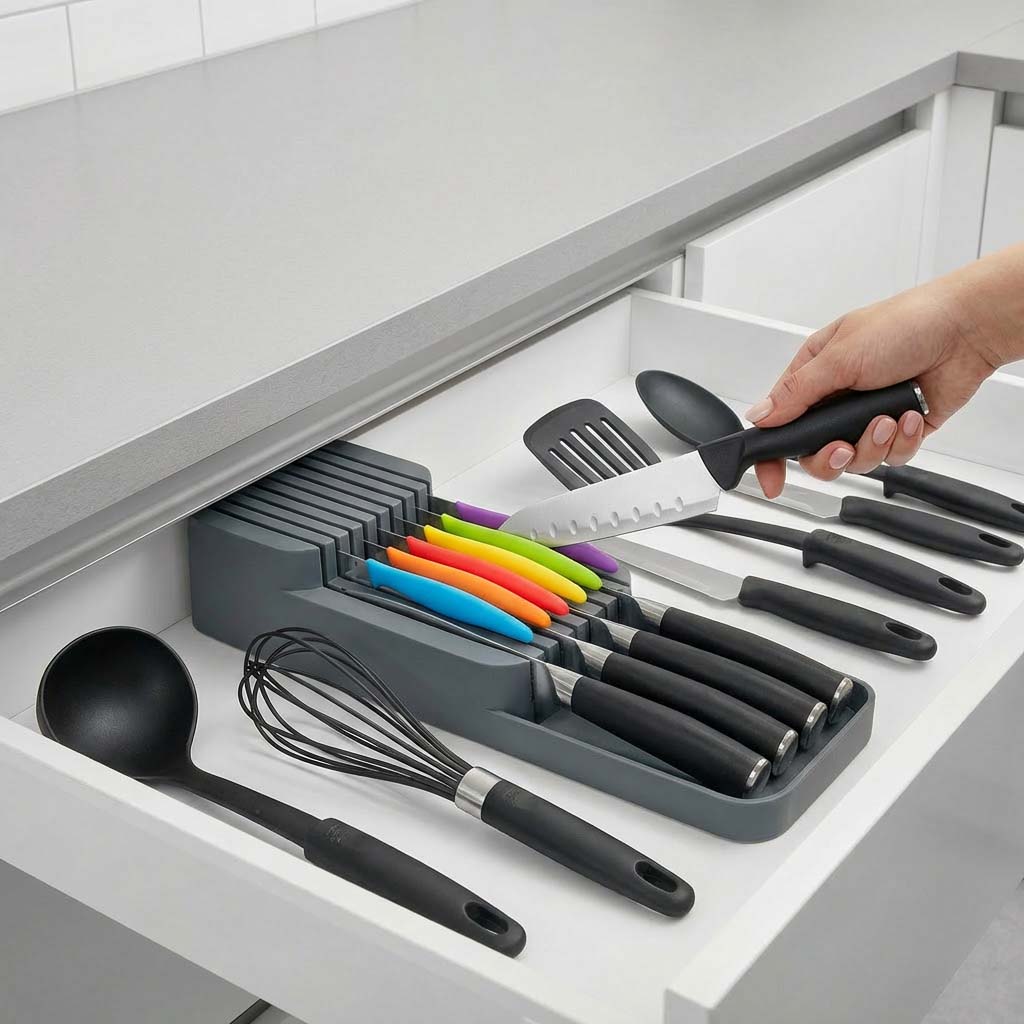 50830 - DecoBella 2-Tier Knife Organizer