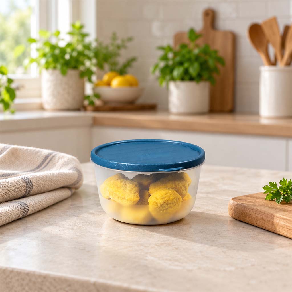 81105 - DecoBella Yuvarlak Saklama Kabı 1 L