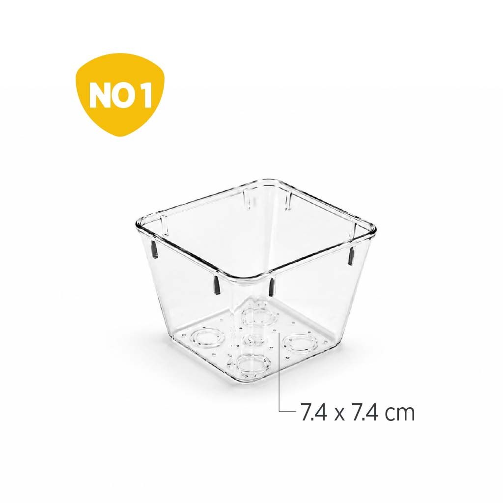 50931 - DecoBella PET No1 Şeffaf Bölmeli Düzenleyici